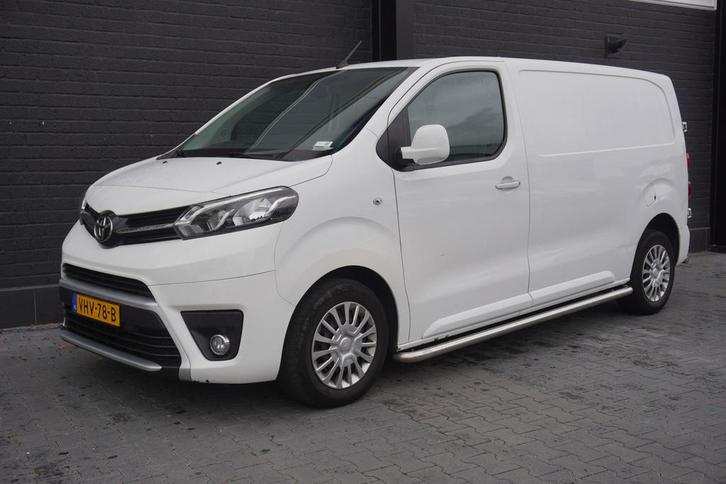Toyota ProAce Worker 2.0 D-4D 177PK L2 - EURO 6, Auto's, Bestelauto's, Lease, Zwart, Automaat, Wit, Financial lease, Leder en Stof