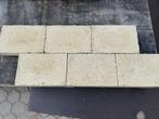 Veiling - 28 M2 Betontegel Cambelstone Blanco Getrommeld 20x, Tuin en Terras, Tegels en Klinkers, Nieuw