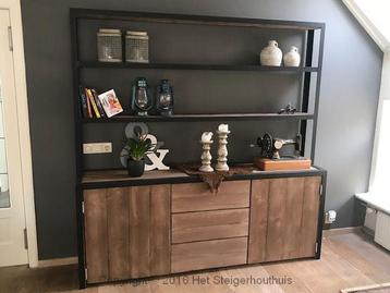 Buffetkast Industrieel - 170 x 40 x 200 cm - Meerdere beschikbaar voor biedingen