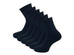 6 paar Badstof Quarter Sneakersokken - SQOTTON® - Zwart, Kleding | Heren, Verzenden, Nieuw