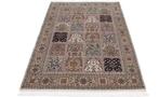 New Indian Qom Wool&Silk Carpet with Luxurious Tile Design -, Nieuw