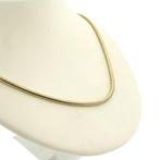 Gouden slangenschakel ketting, Ophalen of Verzenden, Gebruikt, Overige kleuren, Goud