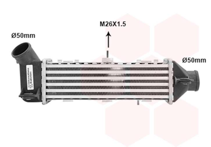 INTERCOOLER VOOR VW CADDY 1995-2004 6K0145805, Auto-onderdelen, Airco en Verwarming, Nieuw, Ophalen of Verzenden