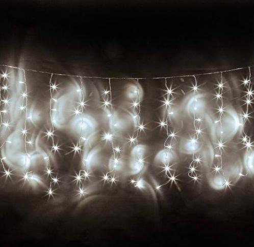 Led gordijn kerst - 10 meter - 65 strings - koud wit - 650, Diversen, Kerst, Ophalen of Verzenden