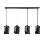 *WOONWINKEL* ETH Glamm Hanglamp Zwart Met Ribbelglas, Verzenden, Nieuw