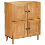 vidaXL Dressoir Lichtbruin 33.5 x 60 x 75 cm, Huis en Inrichting, Kasten | Dressoirs, Verzenden, Nieuw, Overige houtsoorten, Minder dan 50 cm