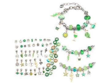 Veiling - DIY armbanden set groen - Zelf sieraden maken beschikbaar voor biedingen