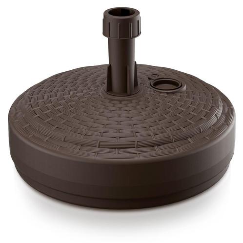 Parasolvoet Bruin Polyrattan Optiek Ø39cm (Partytenten), Tuin en Terras, Parasols, Nieuw, Verzenden