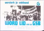 Poster over de vakbond van de GSB (lijst optie, Posters), Verzamelen, Verzenden, Nieuw, Overige onderwerpen, Met lijst