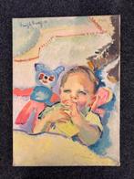 Freek van den Berg (1918-2000) - Kindje met knuffel