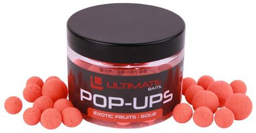 Ultimate Baits Fluo Pop Ups Orange Exotic Fruits 12+15mm 50g, Watersport en Boten, Hengelsport | Algemeen, Overige typen, Nieuw