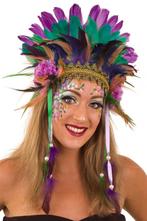 Verentooi Paars Groen Veren Tooi Hoofdtooi Indianentooi Faza, Kleding | Dames, Carnavalskleding en Feestkleding, Nieuw, Carnaval