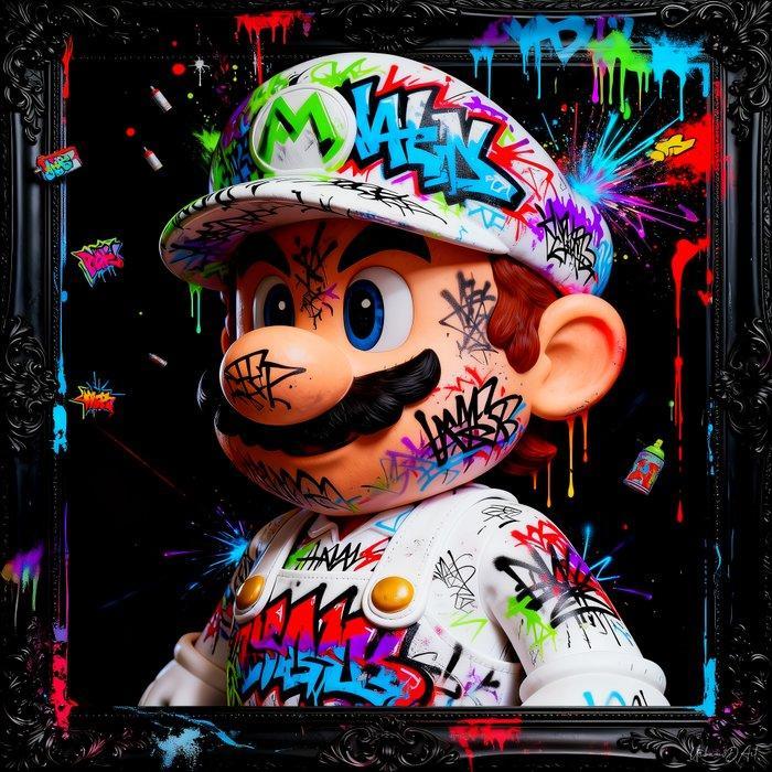 Urban3DArt (1971) - Graffiti Mario Limited Edition, Antiek en Kunst, Kunst | Designobjecten