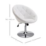 TRUUSK Draaibare Werkkruk - Verchroomd - In Hoogte Verstelba, Verzenden, Nieuw