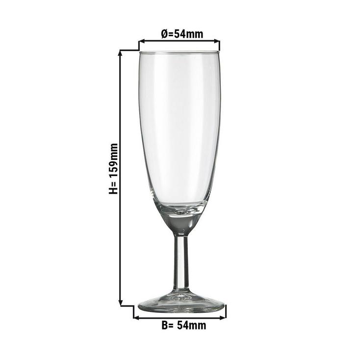 GGM Gastro | (12 stuks) Champagneglas - GILDE - 160 ml |, Huis en Inrichting, Keuken | Servies, Effen, Verzenden