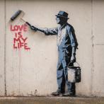 EMIR BERCUTTE - LOVE IS MY LIFE - Toile L, Antiek en Kunst