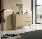 Meubella Dressoir groen Scandinavisch 106x38x81 cm, 100 tot 150 cm, Verzenden, Nieuw, Modern