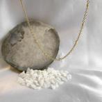 Gouden anker schakelketting met diamanten; 0,15 ct., Gebruikt, Overige kleuren, Ophalen of Verzenden, Met edelsteen