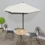 vidaXL Balkonparasol half met aluminium paal 270x144 cm, Tuin en Terras, Verzenden, Nieuw, 2 tot 3 meter