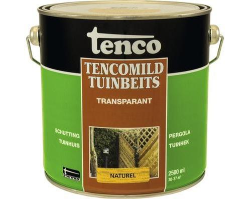 Tenco Tencomild Tuinbeits Transparant Naturel 2,5 liter, Doe-het-zelf en Verbouw, Verf, Beits en Lak, Nieuw, Verzenden