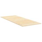 vidaXL Lattenbodem 80x200 cm massief grenenhout, Eenpersoons, Bruin, Verzenden, Nieuw