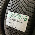 2 x Continental AllseasonContact 225-55-18 4 Seizoenbande..., Auto-onderdelen, Banden en Velgen, 18 inch, Gebruikt, Ophalen of Verzenden