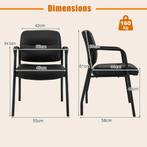 Tweedekans | Coast 2-Delige Wachtkamerstoelen Set 58x55x81, Huis en Inrichting, Stoelen, Ophalen of Verzenden, Zo goed als nieuw