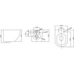 Xellanz Nibiru Rimless Wandcloset met Toiletzitting -, Ophalen of Verzenden, Nieuw