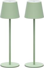 Tafellamp oplaadbaar - Slaapkamer - 2 Stuks - Groen - Klight, Huis en Inrichting, Lampen | Tafellampen, Verzenden, Zo goed als nieuw