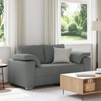 vidaXL Loveseat 120 cm donkergrijs, Huis en Inrichting, Banken | Bankstellen, Verzenden, Nieuw, Stof