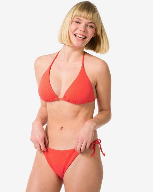 HEMA Dames triangel bikinitop koraal, Kleding | Dames, Overige Dameskleding, Nieuw, Verzenden