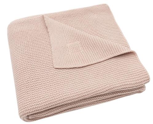 Jollein Basic Knit Wild Rose 75 x 100 cm Wiegdeken, Kinderen en Baby's, Dekens, Slaapzakjes en Inbakerproducten, Nieuw, Verzenden