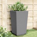 vidaXL Plantenbakken 2 st 32,5x32,5x57 cm polypropeen, Tuin en Terras, Bloempotten, Verzenden, Nieuw