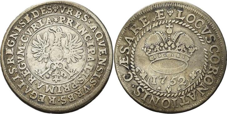 Ratszeichen zu 16 Mark 1752 Aachen, Postzegels en Munten, Munten | Europa | Niet-Euromunten, Verzenden