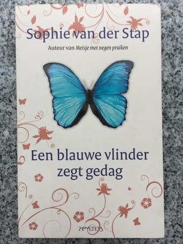 Een blauwe vlinder zegt gedag (Sophie van der Stap) beschikbaar voor biedingen