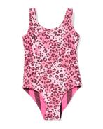 HEMA Omkeerbare kinderbadpak strepen-luipaard roze, Verzenden, Nieuw