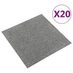 vidaXL Tapijttegels 20 st 5 m² 50x50 cm grijs, Doe-het-zelf en Verbouw, Vloerdelen en Plavuizen, Verzenden, Nieuw
