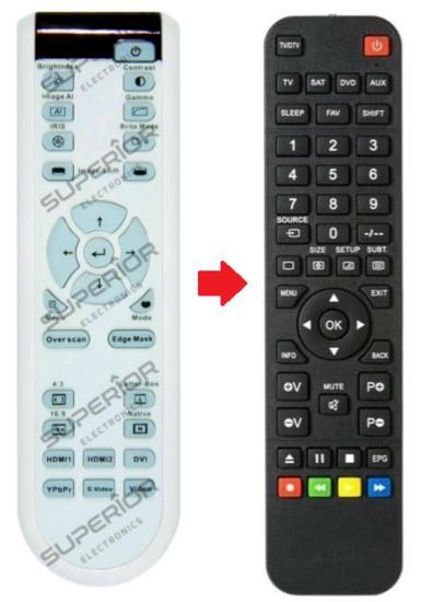Optoma HD-80 / HD-800X  afstandsbediening, Audio, Tv en Foto, Afstandsbedieningen, Verzenden