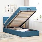 vidaXL Bed poef met matras en LEDs 80x200 cm fluweel, Eenpersoons, Nieuw, 80 cm, 200 cm