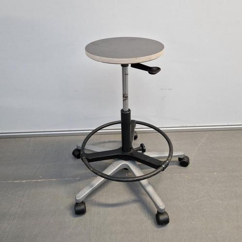 Hoge instelbare werkkruk met NIEUWE ZITTING - ihv 53-72 cm, Huis en Inrichting, Barkrukken, Ophalen of Verzenden