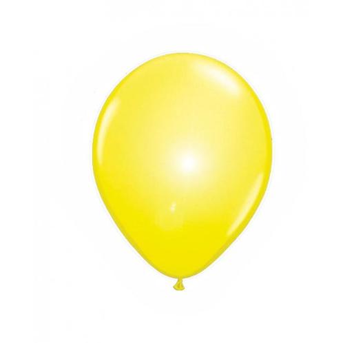 LED licht ballonnen geel 5x stuks - Ballonnen, Hobby en Vrije tijd, Feestartikelen, Ophalen of Verzenden