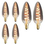 Set van 6 LED XL kaarslampen E14 | 3-staps dimbaar | 4.5 wat, Verzenden, Overige typen, E14 (klein), Nieuw