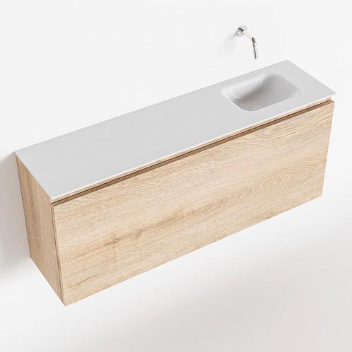 MONDIAZ OLAN 120cm toiletmeubel washed_oak. LEX wastafel, Doe-het-zelf en Verbouw, Sanitair, Bad, Nieuw, Ophalen of Verzenden