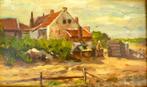 H. van Leeuwen (XX) - Zomer strandtafereel