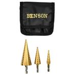 Benson 3-delige stappenboor set - HSS titanium - 4-32 mm..., Ophalen of Verzenden, Nieuw, Boor- en Schroefmachine