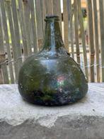 Fles - onion bottle - Glas - 17e-eeuwse inion bottle