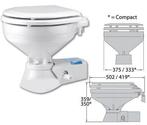 Jabsco Toilet QF Regular 12V met pomp, Nieuw, Ophalen of Verzenden