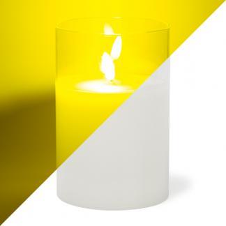 Led kaars | 15 cm | Lumineo (In glas, Timer, Wit), Huis en Inrichting, Woonaccessoires | Kandelaars en Kaarsen, Nieuw, Verzenden