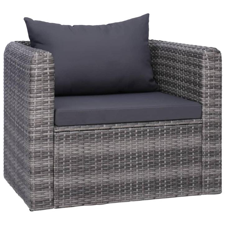 Loungestoel polyrattan | retourdeal 42% korting, Huis en Inrichting, Fauteuils, 75 tot 100 cm, Minder dan 75 cm, Nieuw, Kunststof