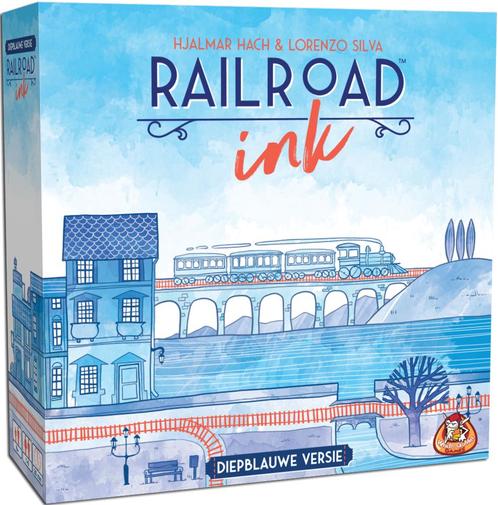 Railroad Ink (Diepblauwe versie) | White Goblin Games -, Hobby en Vrije tijd, Gezelschapsspellen | Bordspellen, Nieuw, Verzenden